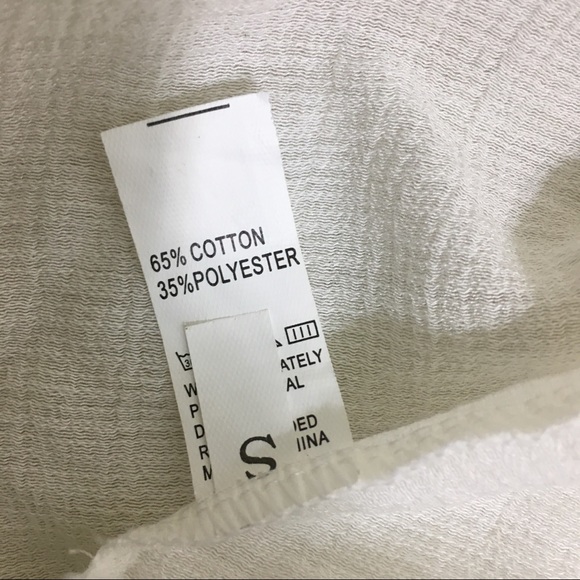 White Ruffle Button Down Top - Picture 5 of 5